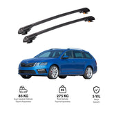 SKODA OCTAVIA 2012-2019 TRX1 Thunder Carrier Barres transversales pour galerie de toit de voiture, 2 barres